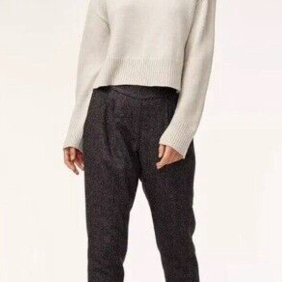 Aritzia Babaton Cohen Wool Crop Dress Pant - Grey – Size 6 - Picture 1 of 5